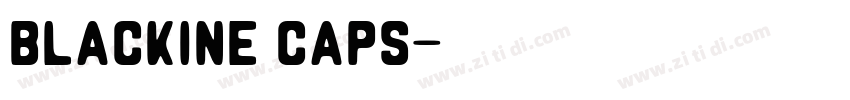 Blackine Caps字体转换